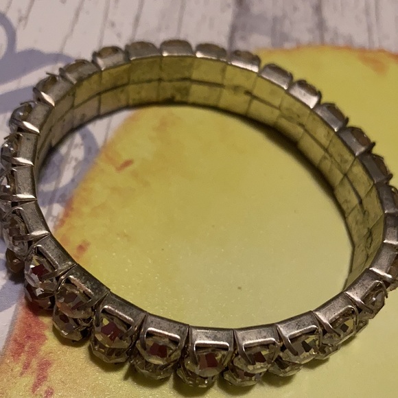 Jewelry Vintage Double Row Rhinestone Stretch Bracelet Poshmark